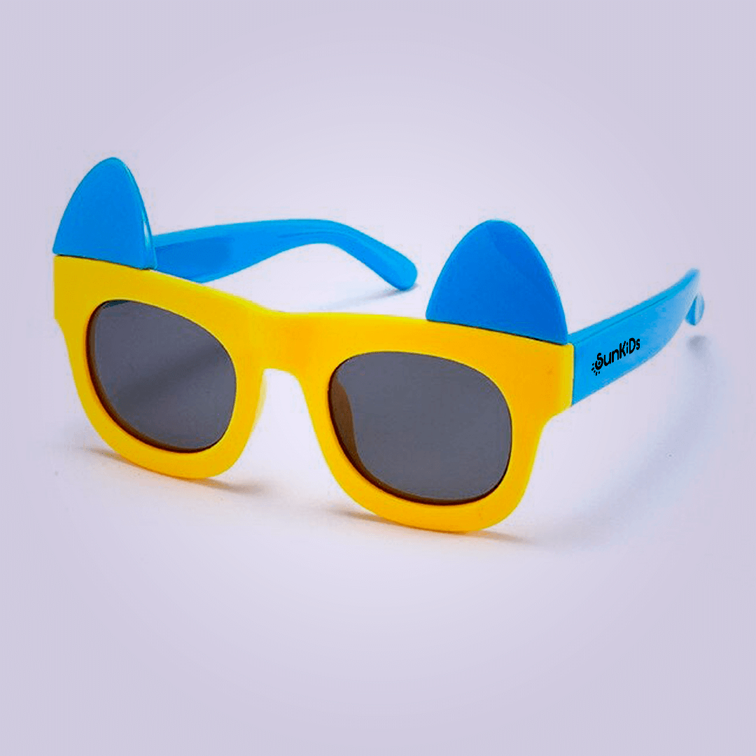 Lançamento Premium: Óculos de Sol Flexível Infantil - Cat Ears