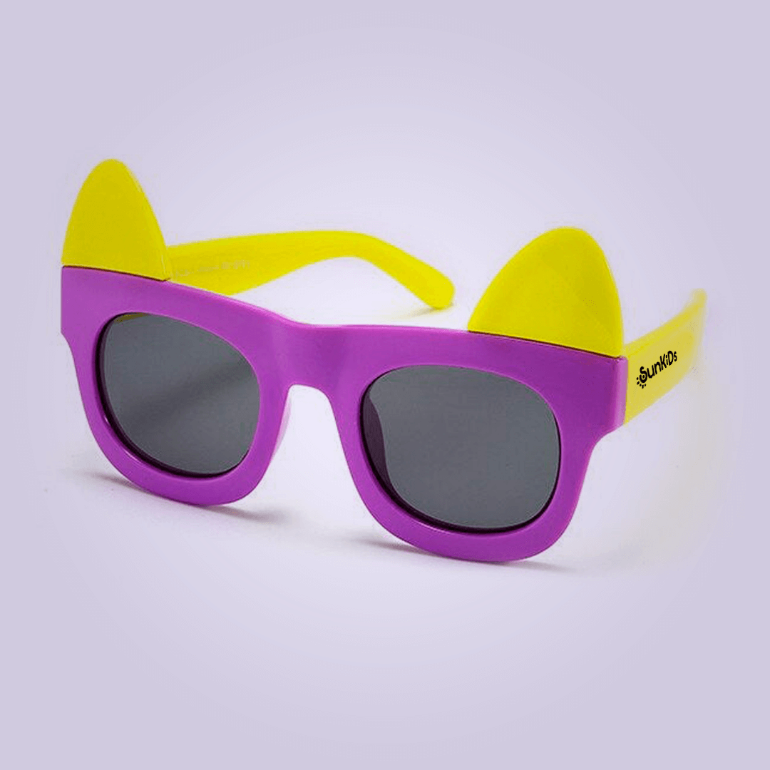 Lançamento Premium: Óculos de Sol Flexível Infantil - Cat Ears