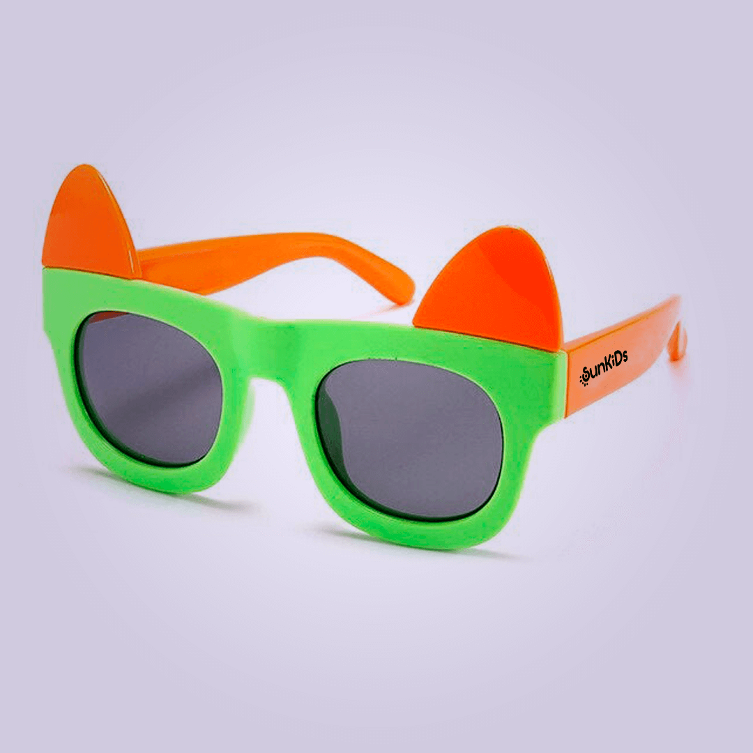 Lançamento Premium: Óculos de Sol Flexível Infantil - Cat Ears