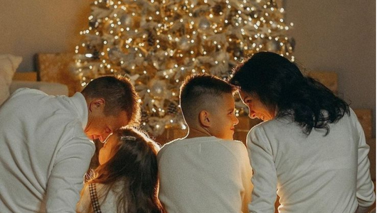ideias para ensaio de natal em família em casa