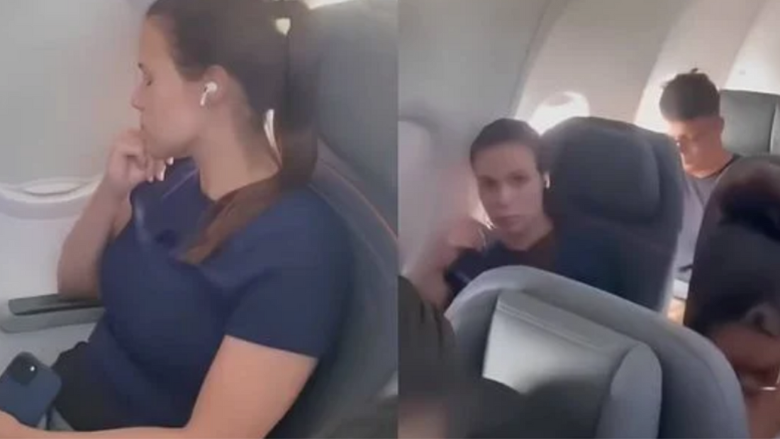 Mãe que filmou a mulher no avião: Quem está com a razão?