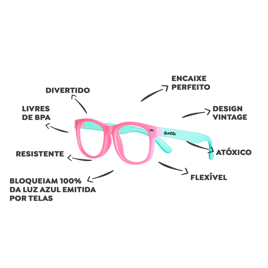 Óculos de Proteção Luz Azul Flexível - BlueFlex (KIT)