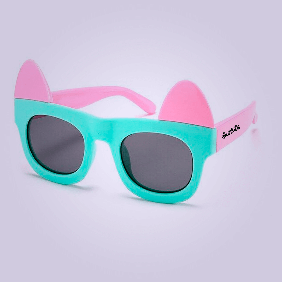 Lançamento Premium: Óculos de Sol Flexível Infantil - Cat Ears