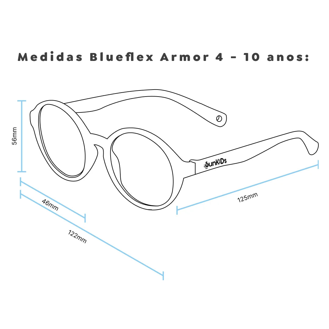 Óculos Anti Luz Azul Infantil Flexível Blueflex - Armor - SK