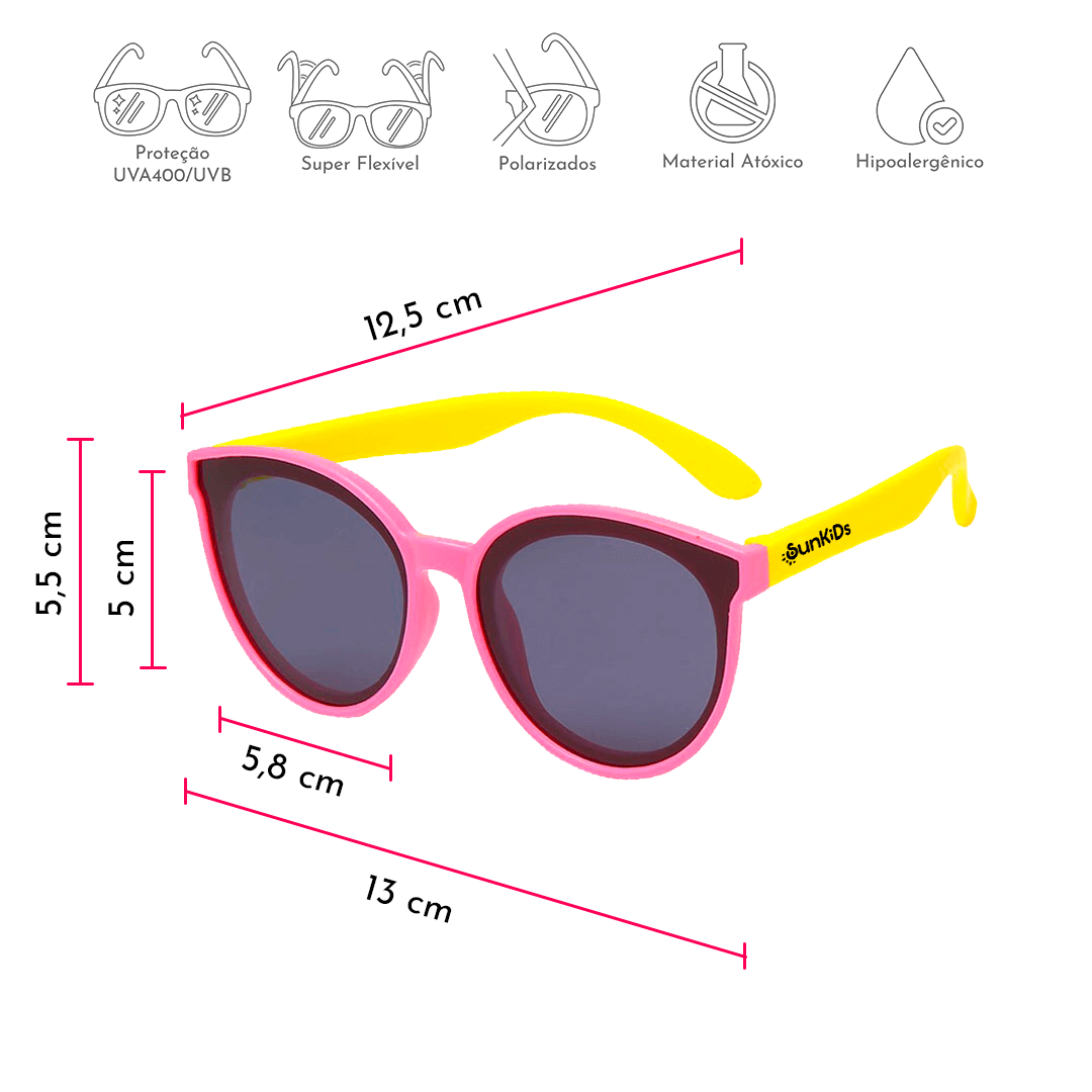 Óculos de Sol Infantil Flexível - Z Generation (KIT)