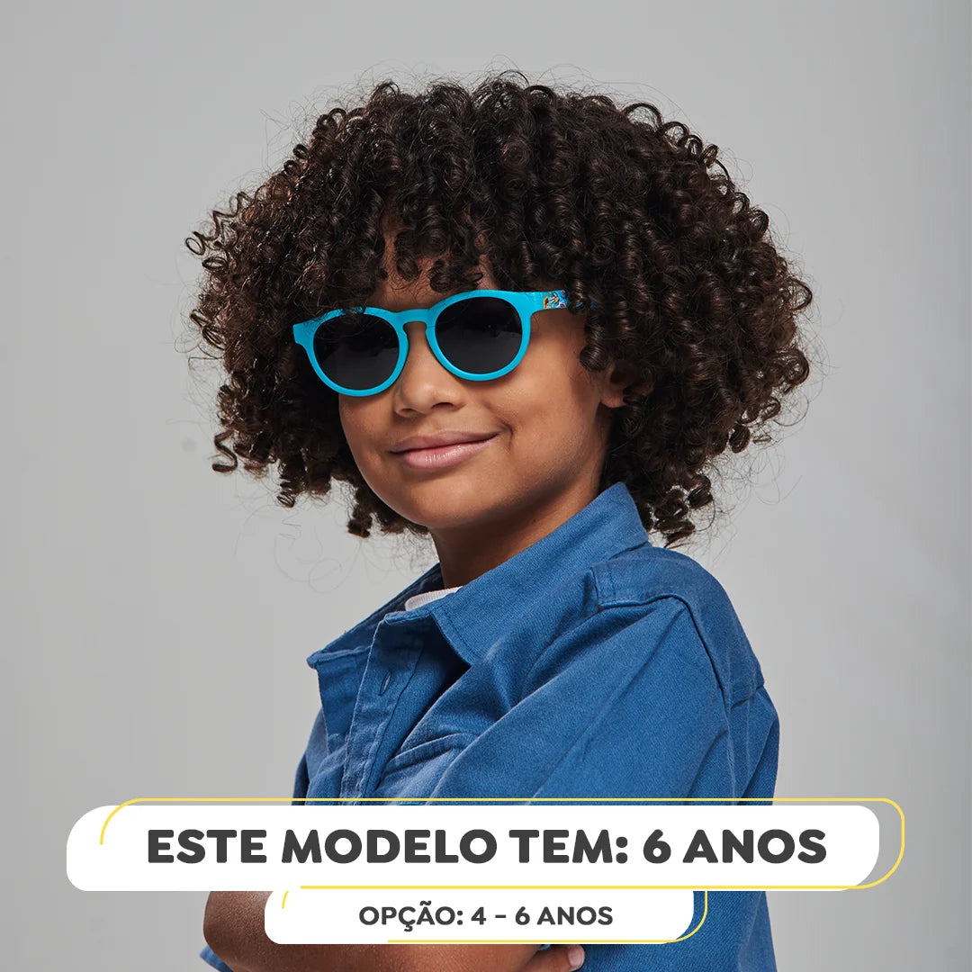 Óculos de Sol infantil flexível Maria Clara e JP - Retrô (SK)