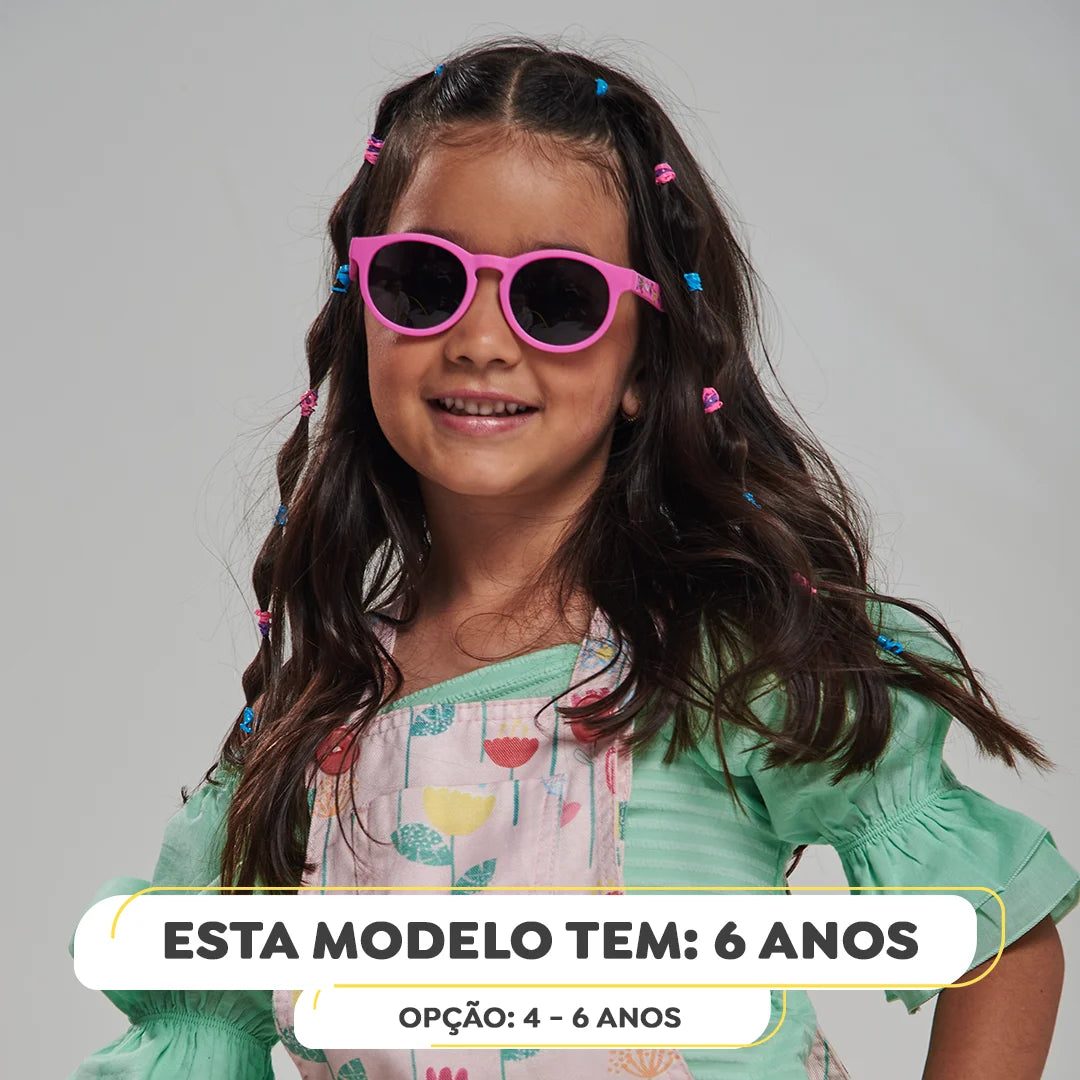 Óculos de Sol infantil flexível Maria Clara e JP - Retrô (SK)