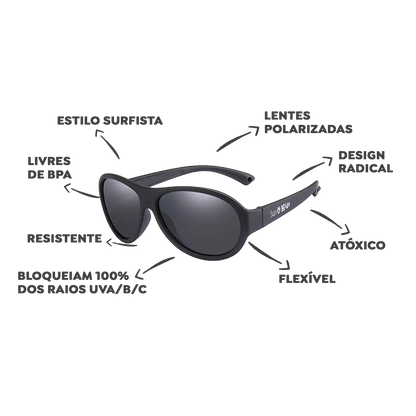 Óculos de Sol Infantil Flexível Sport
