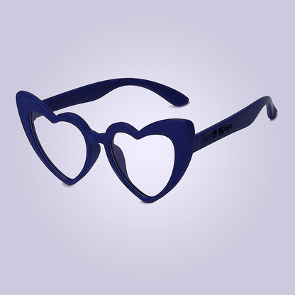 Óculos Anti Luz Azul BlueFlex - Modelo Heart - Azul - SunKids